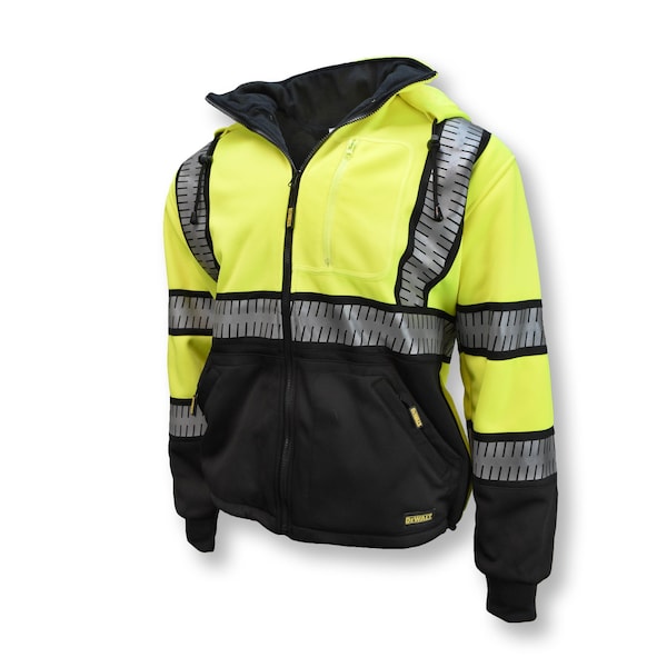 Dewalt Type R Class 3, Type R Class 3, Polyester Fleece, Hi-Vis Green / Black, 2X DSJ32-3ZGS-2X - main